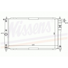 61654 NISSENS Радиатор, охлаждение двигателя