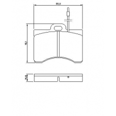 0 986 463 561 BOSCH Комплект тормозных колодок, дисковый тормоз