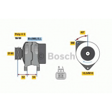 0 986 081 050 BOSCH Генератор