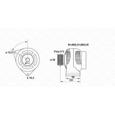 943356507010 MAGNETI MARELLI Генератор