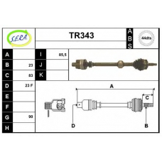 TR343 SERA Приводной вал