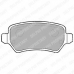 LP1681 DELPHI Комплект тормозных колодок, дисковый тормоз