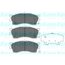 KBP-4002 KAVO PARTS Комплект тормозных колодок, дисковый тормоз