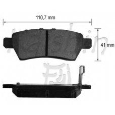 FK1272 KAISHIN Комплект тормозных колодок, дисковый тормоз