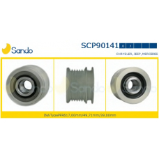 SCP90141.0 SANDO Ременный шкив, генератор