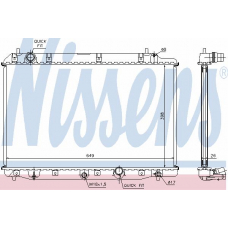68602A NISSENS Радиатор, охлаждение двигателя