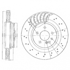 BG3880 DELPHI Тормозной диск