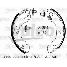 562637 VALEO Комплект тормозных колодок