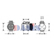 851026N AKS DASIS Компрессор, кондиционер