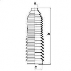 83657 SPIDAN Пыльник, рулевое управление