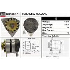 DRA3547 DELCO REMY Генератор