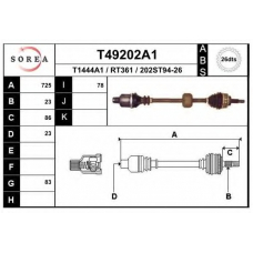 T49202A1 EAI Приводной вал