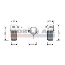 8100D021 VAN WEZEL Осушитель, кондиционер