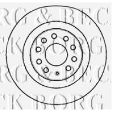 BBD4383 BORG & BECK Тормозной диск
