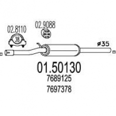 01.50130 MTS Средний глушитель выхлопных газов