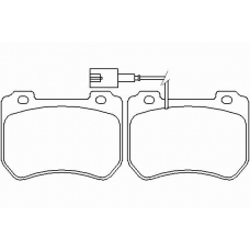 MDB3037 MINTEX Комплект тормозных колодок, дисковый тормоз