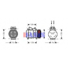 850420N AKS DASIS Компрессор, кондиционер