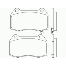 P 56 047 BREMBO Комплект тормозных колодок, дисковый тормоз