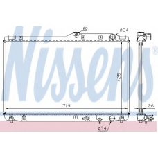 647721 NISSENS Радиатор, охлаждение двигателя