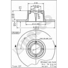 BS 7424 BRECO Тормозной диск