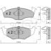 822-206-2 CIFAM Комплект тормозных колодок, дисковый тормоз