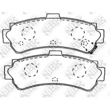 PN2357 NiBK Комплект тормозных колодок, дисковый тормоз