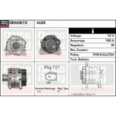 DRA0672 DELCO REMY Генератор