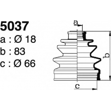 5037 DEPA Комплект пылника, приводной вал