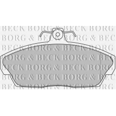BBP1662 BORG & BECK Комплект тормозных колодок, дисковый тормоз