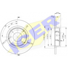 78BD1071-2 ICER Тормозной диск