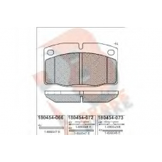 RB0454 R BRAKE Комплект тормозных колодок, дисковый тормоз