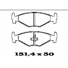 BL1261A1 FTE Комплект тормозных колодок, дисковый тормоз