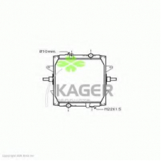 31-3090 KAGER Радиатор, охлаждение двигателя