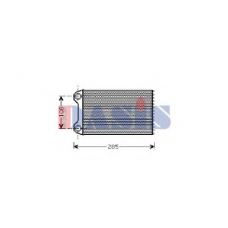 489007N AKS DASIS Теплообменник, отопление салона