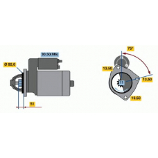 0 986 020 880 BOSCH Стартер