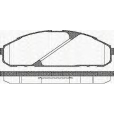 8110 14040 TRISCAN Комплект тормозных колодок, дисковый тормоз