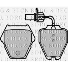 BBP2198 BORG & BECK Комплект тормозных колодок, дисковый тормоз
