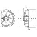 BF484 DELPHI Тормозной барабан