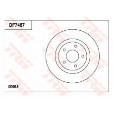 DF7487 TRW Тормозной диск