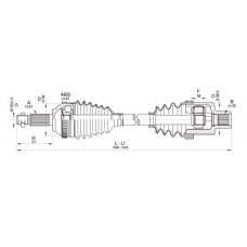 DRS6324.00 OPEN PARTS Приводной вал