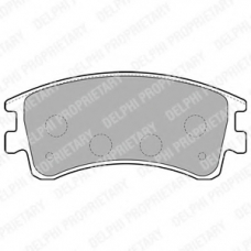 LP1799 DELPHI Комплект тормозных колодок, дисковый тормоз