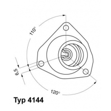 4144.92D WAHLER Термостат, охлаждающая жидкость