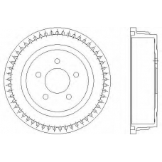 61281 PAGID Тормозной барабан
