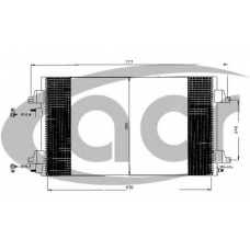 300494 ACR Конденсатор, кондиционер