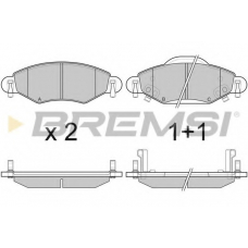 BP3082 BREMSI Комплект тормозных колодок, дисковый тормоз