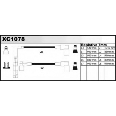 XC1078 QUINTON HAZELL Комплект проводов зажигания