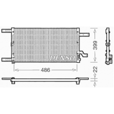 DCN01021 DENSO Конденсатор, кондиционер