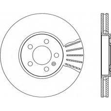 BDA1667.20 OPEN PARTS Тормозной диск