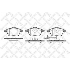 401 011B-SX STELLOX Комплект тормозных колодок, дисковый тормоз