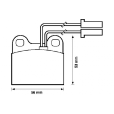 571385B BENDIX Комплект тормозных колодок, дисковый тормоз